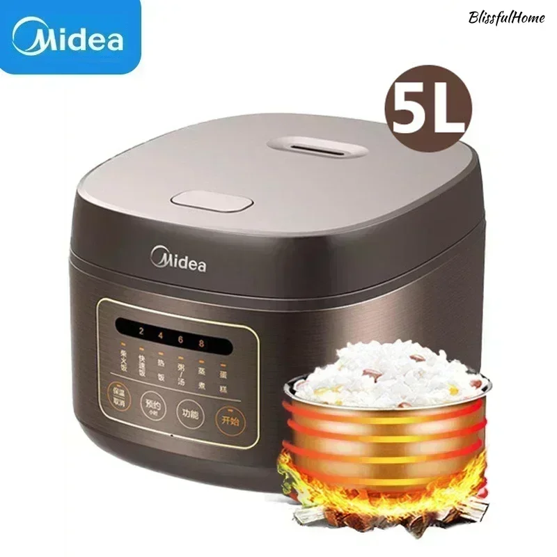 Rice Cooker 10 Cup - หม้อหุงข้าวใหม่ ความจุขนาดใหญ่ 5 ลิตร เหมาะสำหรับ 2