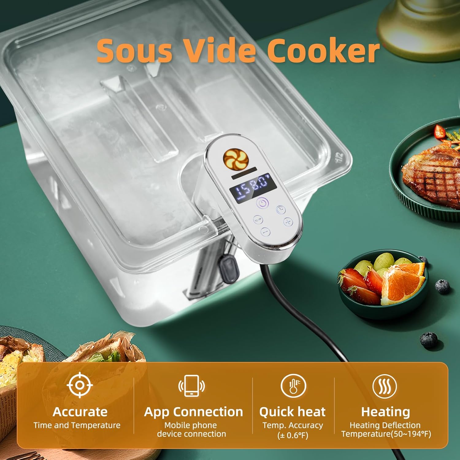 หม้อปรุงอาหารซูวีด์อัจฉริยะ Wi - Sous Vide Immersion บทวิจารณ์และราคา