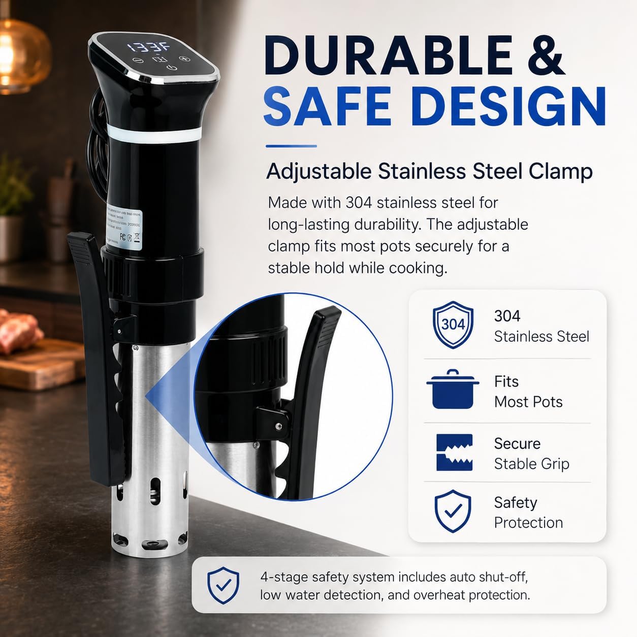 หม้อปรุงอาหารซูวีด 1100 วัตต์, - Sous Vide Immersion บทวิจารณ์และราคา