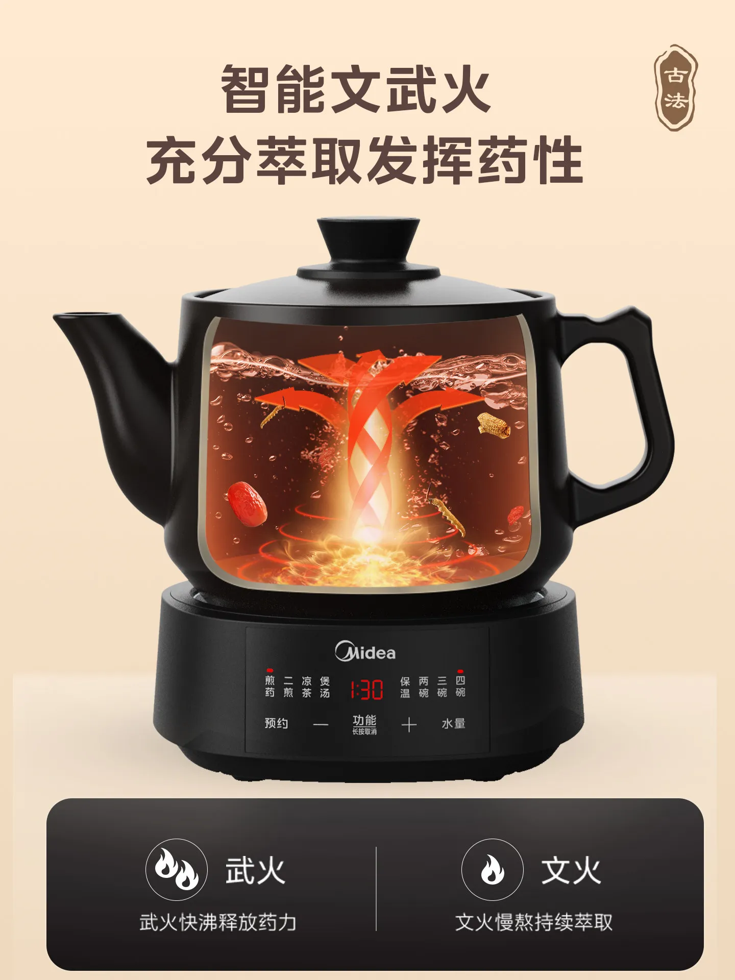 หม้อต้มสมุนไพรไฟฟ้า Midea 220V - Slow Cooker Ceramic บทวิจารณ์และราคา